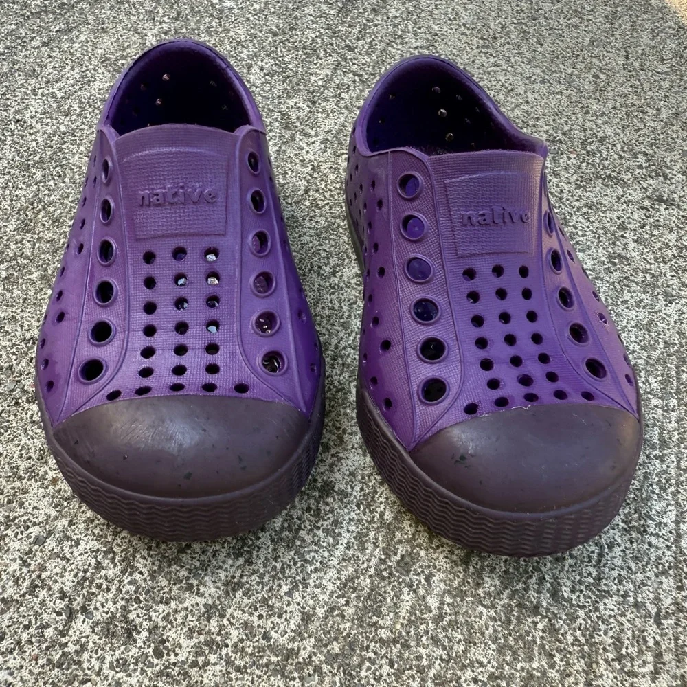 Native Shoes Kids Purple Slip-On Water Shoes